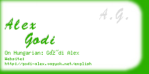 alex godi business card